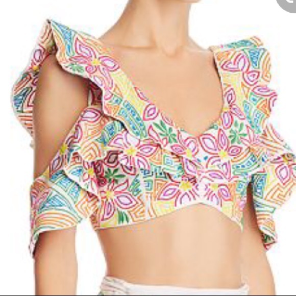 Ulla Johnson Tops - NEW NWT Mochi Art Of Embroidery Crop Top S